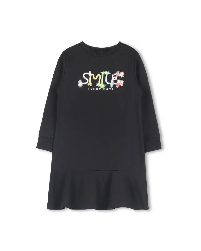 Rope Smile Sweatshirt Dress