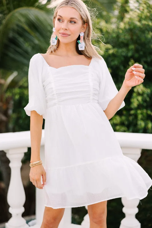 Say I Do White Babydoll Dress