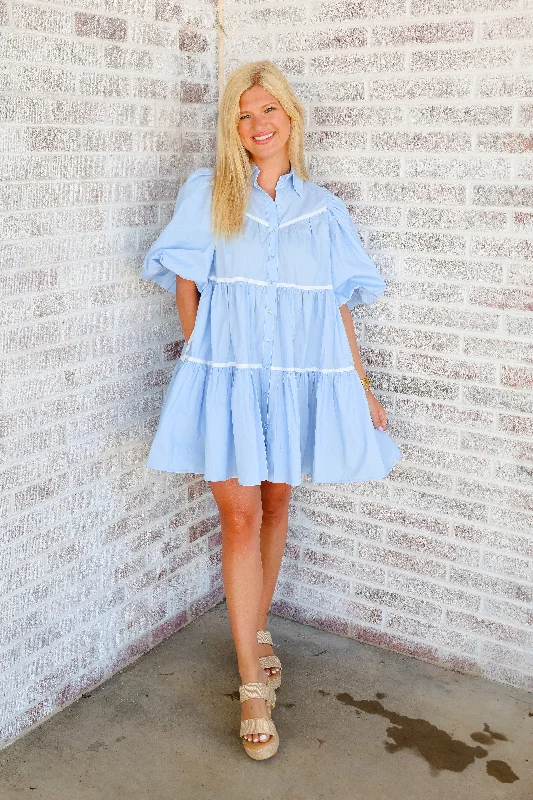 Sofie The Label - Lena Blue Shirt Dress