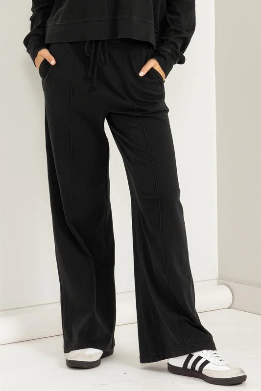 My Moment High Waist Drawstring Wide Leg Pants