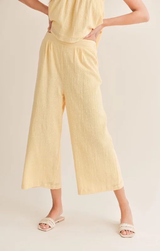 Sadie And Sage Bird Song Wide Leg Cropped Pant