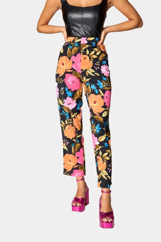 Aspen High-Waisted Pants - Nite Bloom