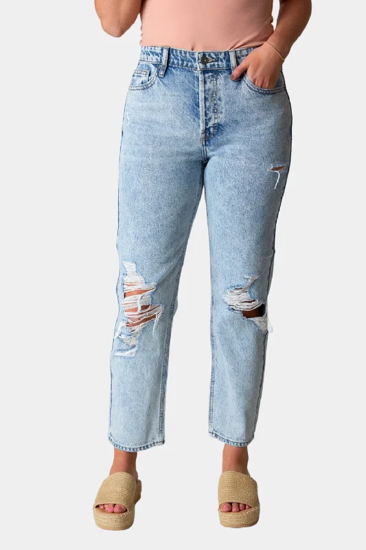 Bailey Distressed Boyfriend Jean - Vintage Wash