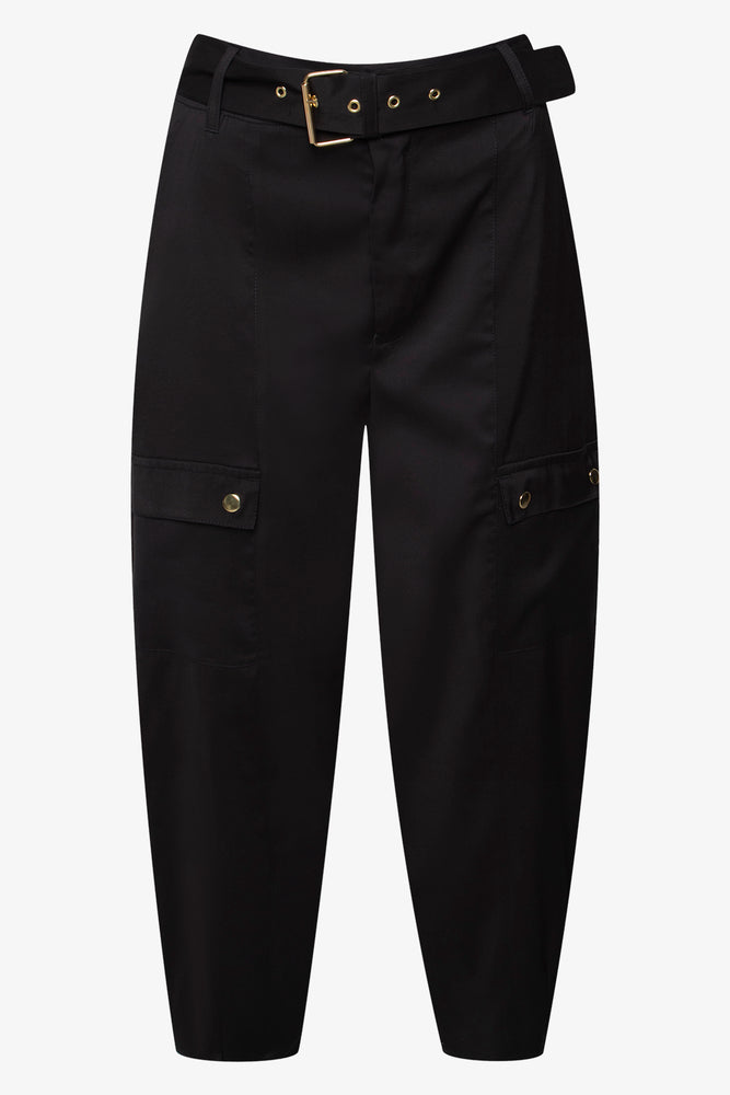 Belted Woven Utility Pant