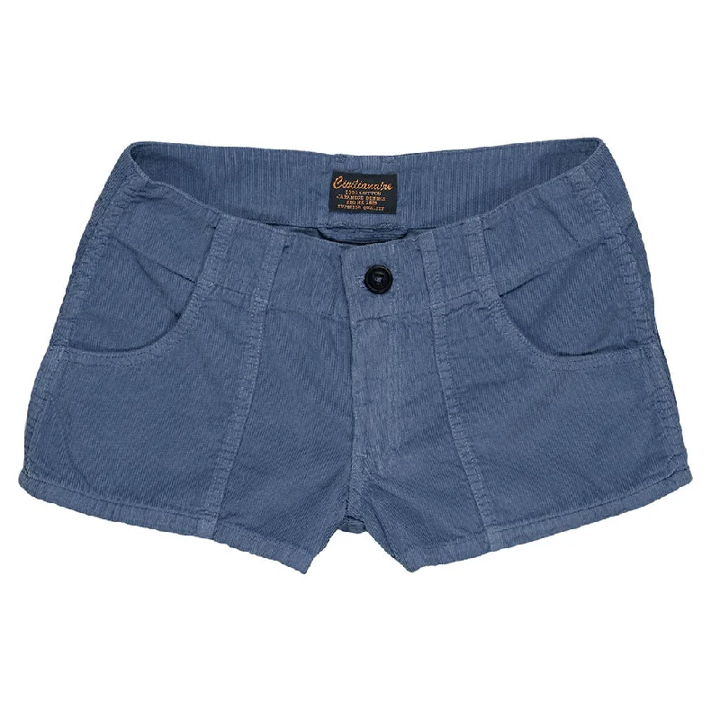 Lightweight Cotton Corduroy 3-Pocket Mili Short - Blue 4448