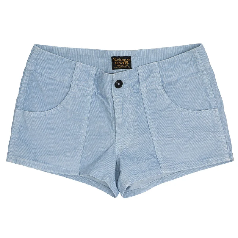 Lightweight Cotton Corduroy 3-Pocket Mili Short - Skyra Blue