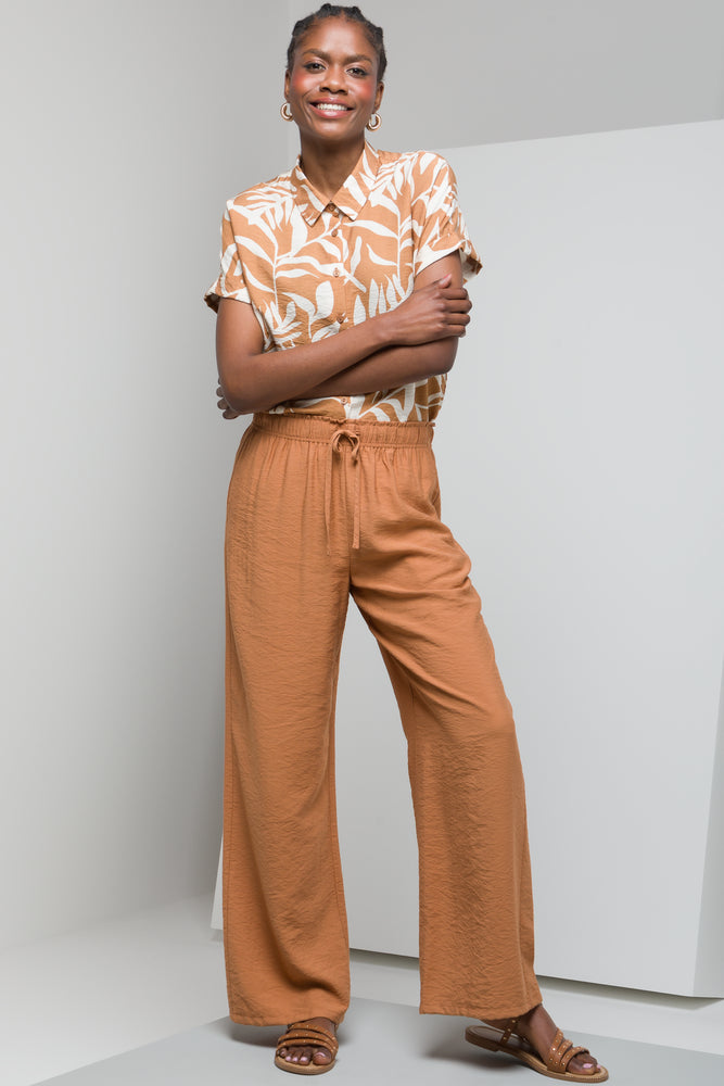 Relaxed Pull On Pants Natural