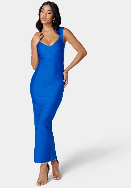 Luxe Bandage Sweetheart Neck Gown