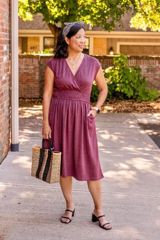 Cross Front Midi Dress