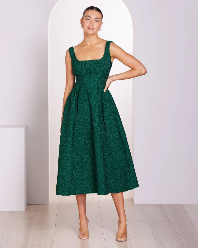 Elsie A-line Midi Dress