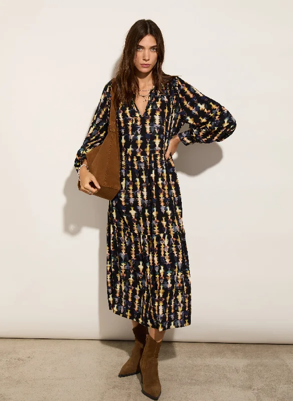 Kalina Printed Midi Dress