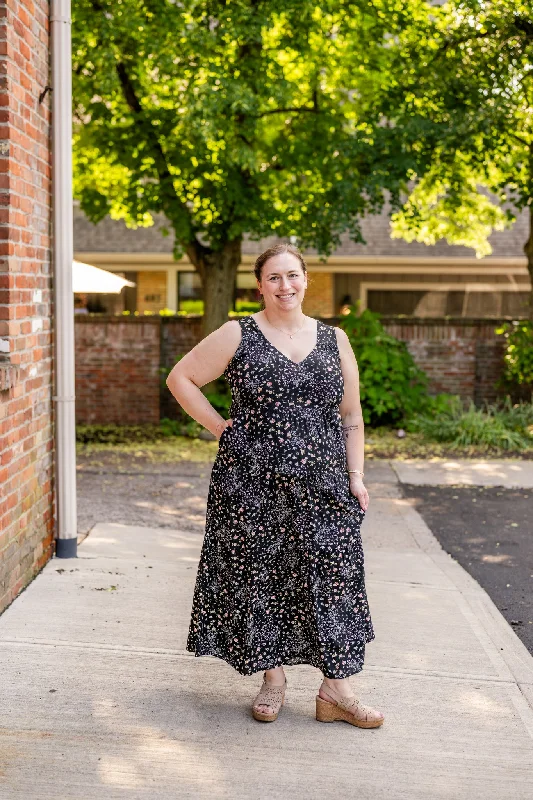 Meryl Sleeveless Tiered Maxi Dress