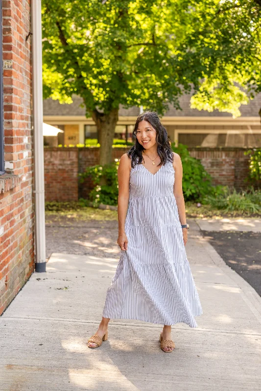 Meryl Sleeveless Tiered Maxi Dress