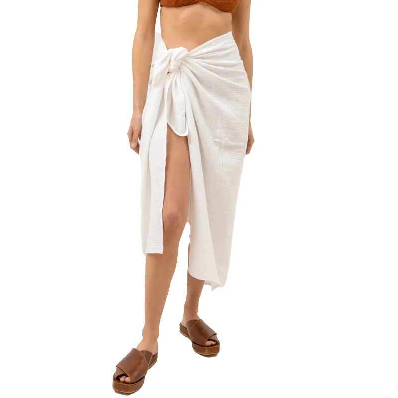 Rhythm Salty Women's Sarong Cover-Up - White