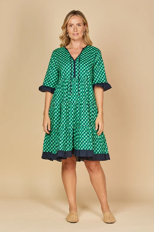 Scout Tiered Dress in Sydney Check