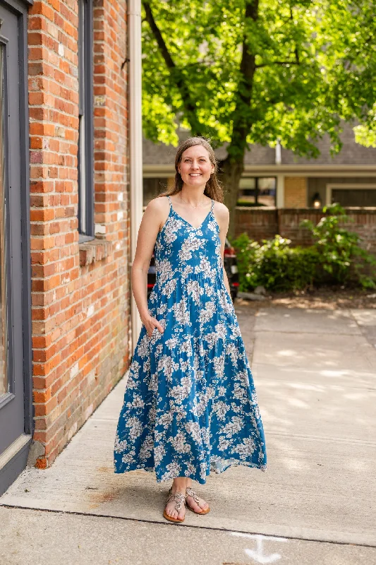 Spaghetti Strap Tiered Maxi Dress