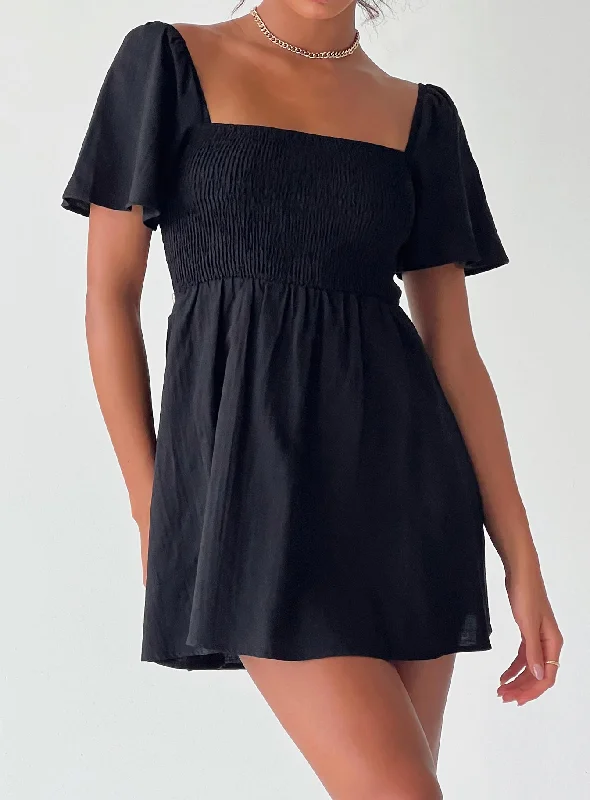 Summer Nights Mini Dress Black