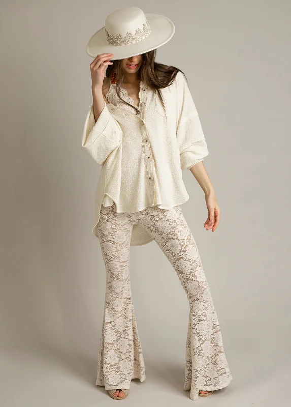 Abril Pant in Cream