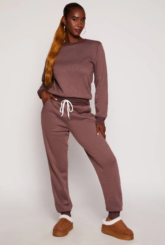 Fleece High Waisted Joggers