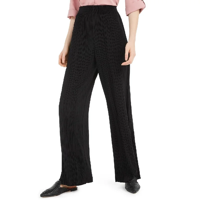 BCX Juniors' Smocked Waist Pants Black Size X-Small