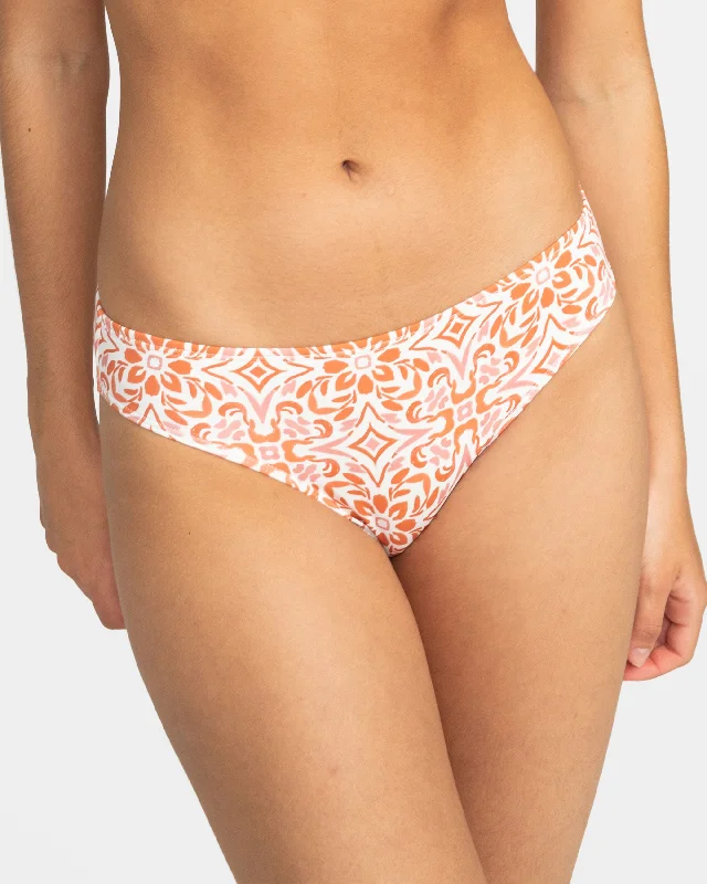 Fresco Tile Hipster Bikini Bottoms - Cloud Dancer Fresco Tile