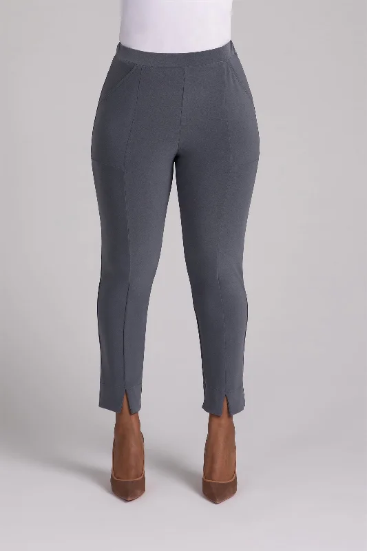 Hepburn Ankle Pant | Melange Gunmetal