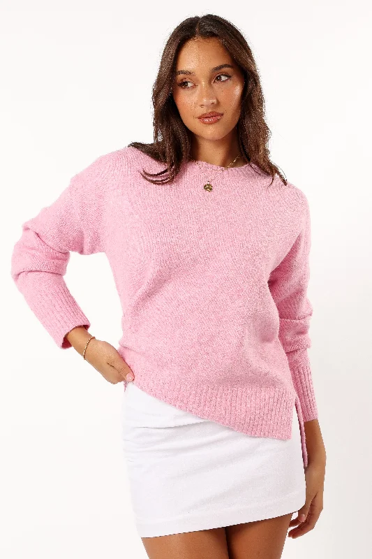 Margaret Knit Sweater - Pink