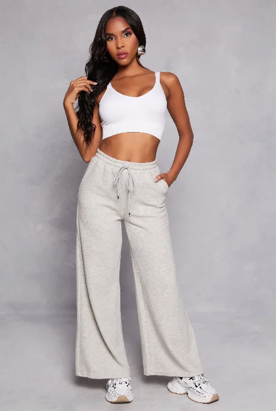 High Waist Wide Leg Sweatpants