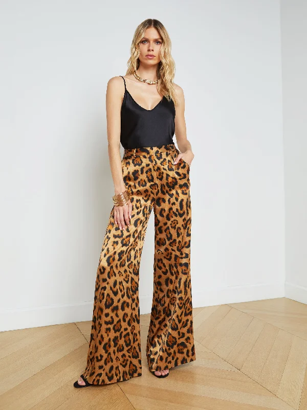 Pilar Silk Wide-Leg Pant