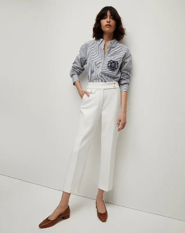 Renzo Slim-Leg Pant - White