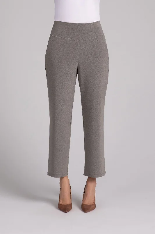 Straight Leg Ankle Pant | Melange Sand