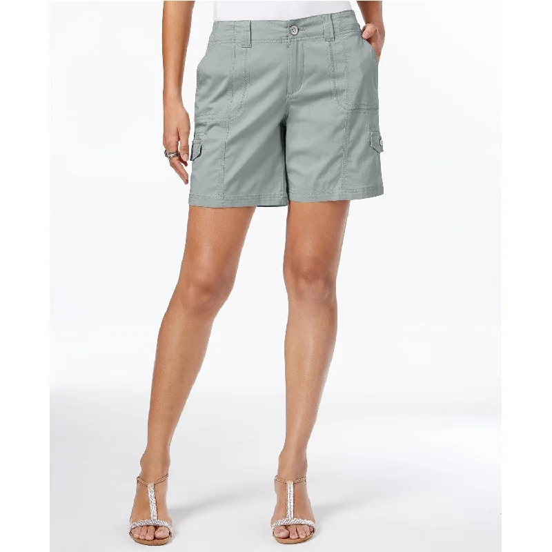 Style & Co Women's Cargo Shorts Misty Harbor Size 16 - Grey