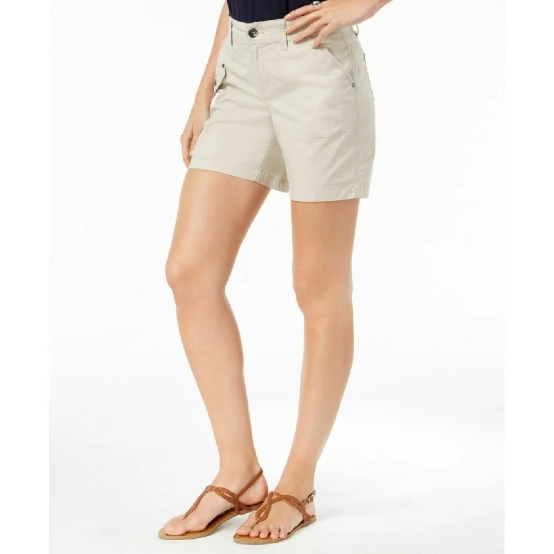 Style & Co Women's Cargo Shorts Stone Wall Size 18 - Beige