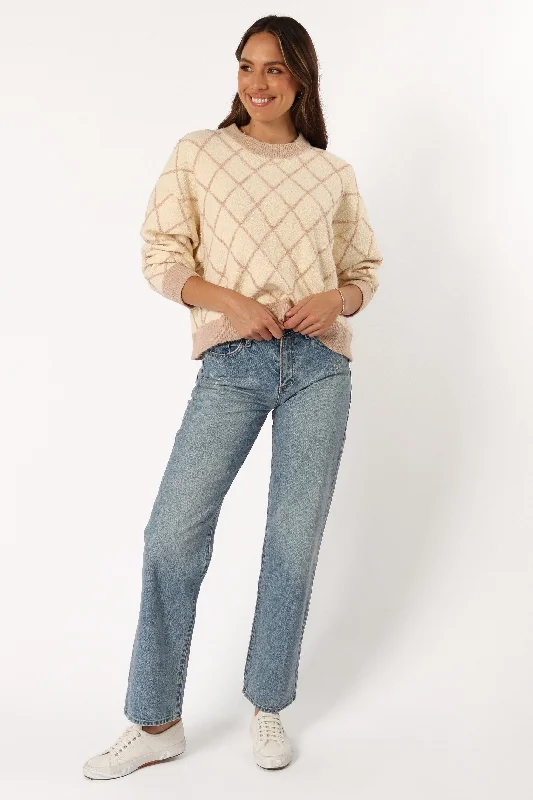 Wilma Knit Sweater - Cream